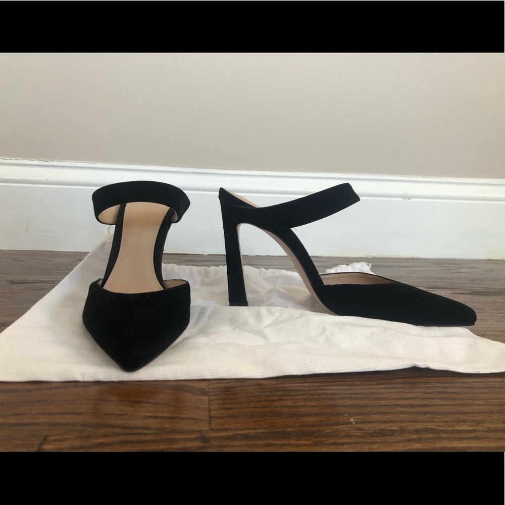 Stuart Weitzman Eventually Luxe Suede Mule Pump